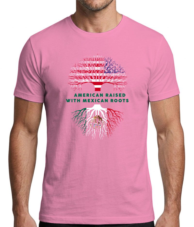 American Raised with Mexican Roots Graphic T-Shirt