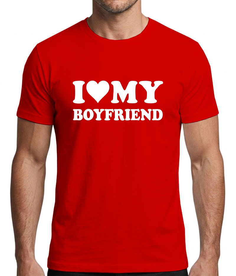 I Love My Boyfriend Graphic T-Shirt