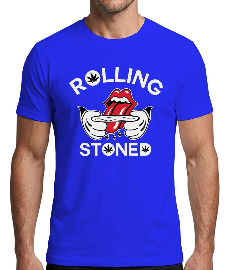 Rolling Stoned Funny Graphic T-Shirt
