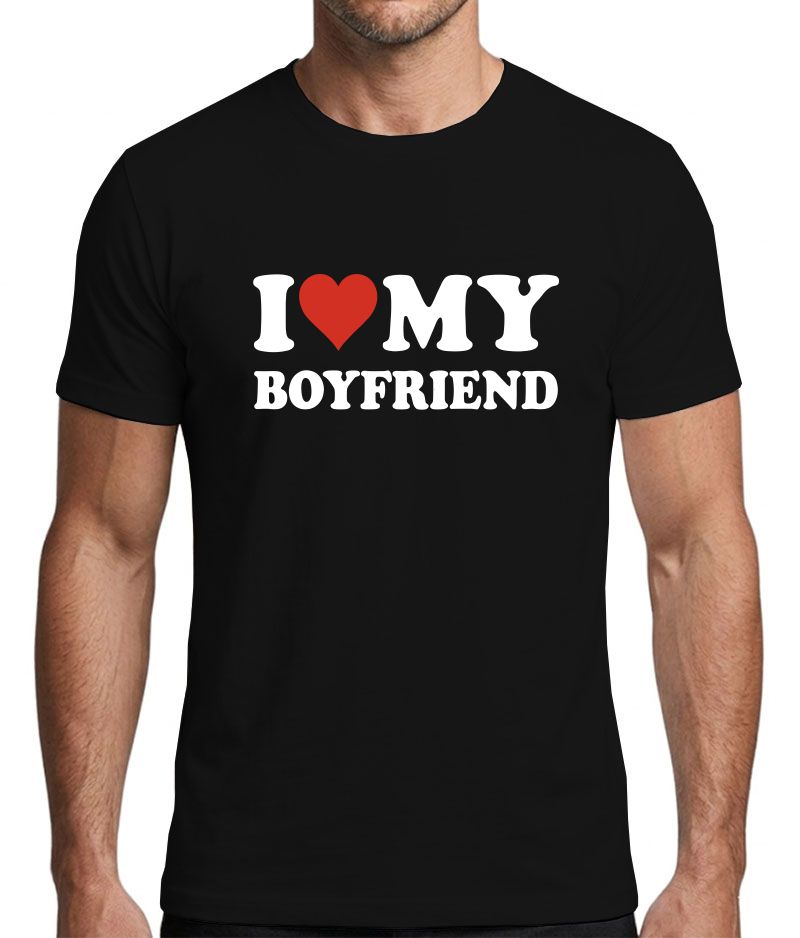 I Love My Boyfriend Graphic T-Shirt