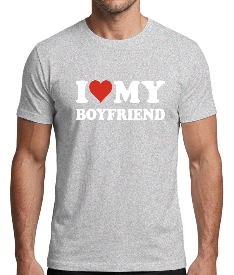 I Love My Boyfriend Graphic T-Shirt